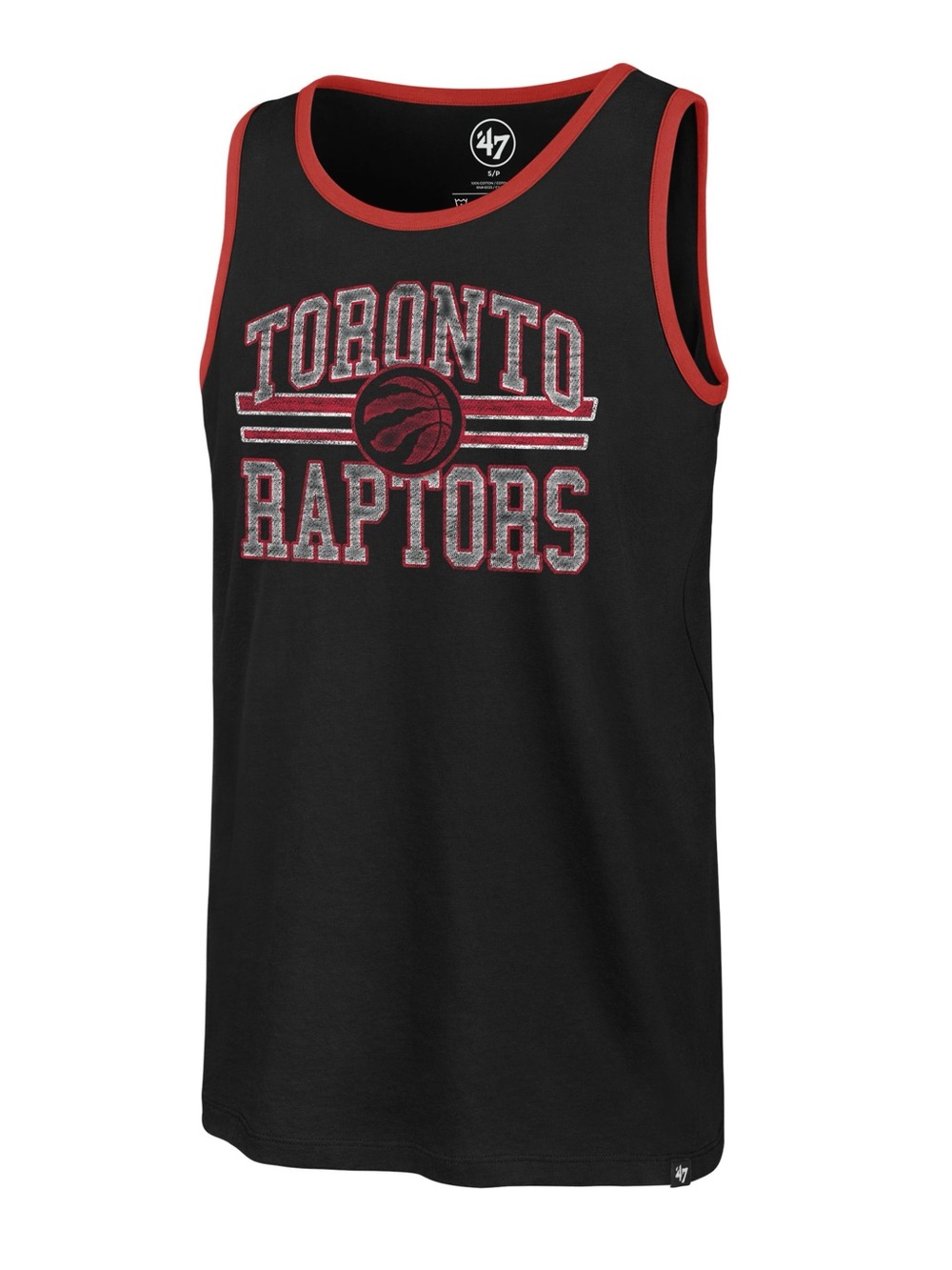 NBA Toronto Raptors Black & Red Ringer Tank top size XL